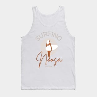 Surfing Noosa Australia Tank Top